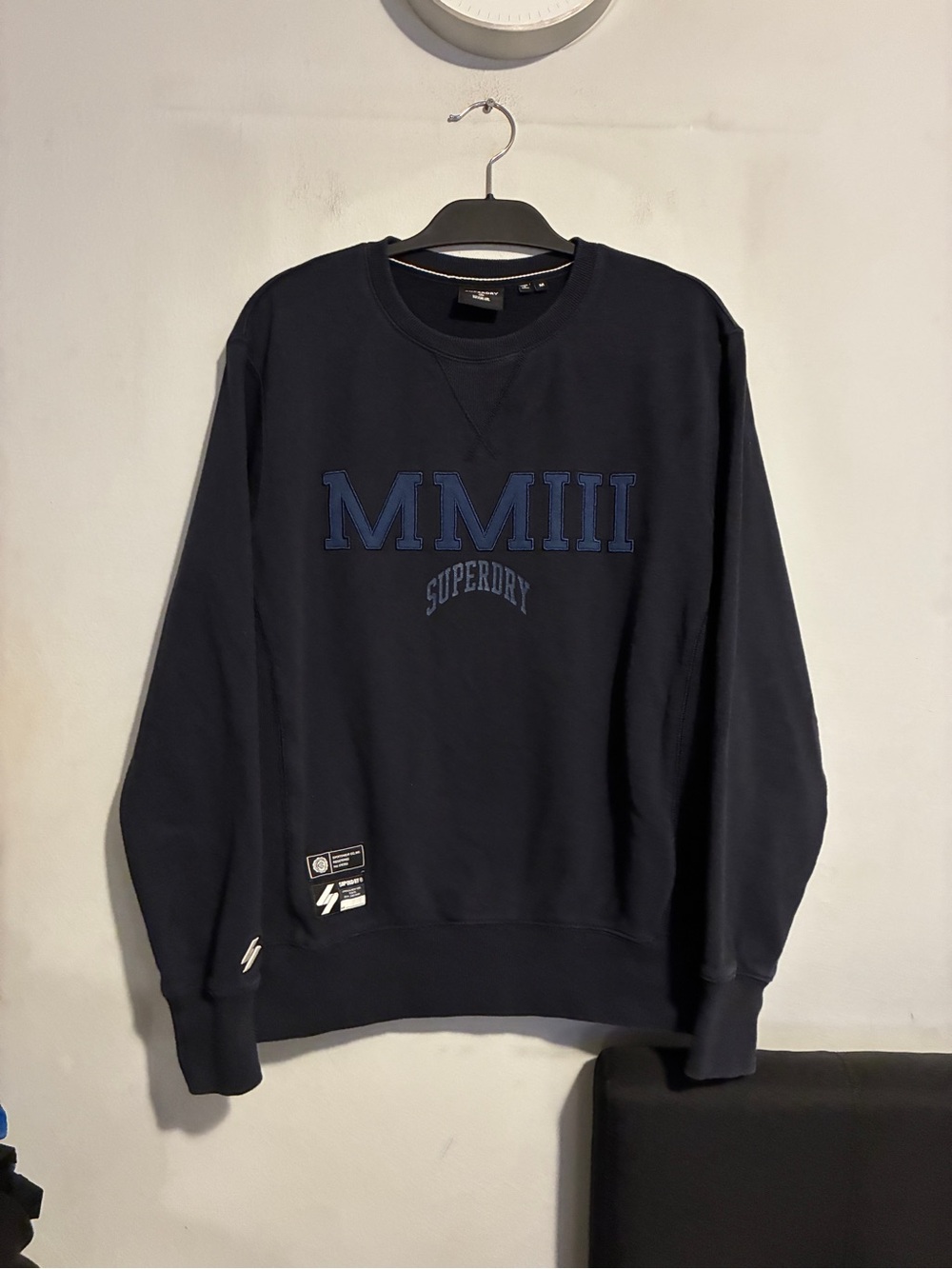 Superdry Navy “MMIII 2003” Logo Crewneck Sweatshirt